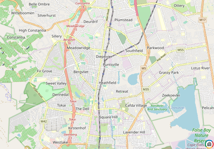 Map location of Heathfield